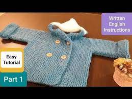 Baby Peacoat Part 1 How To Knit With