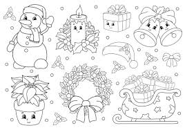 They are appropriate for young learners. Premium Vector Coloring Book For Kids Merry Christmas Theme Cheerful Characters