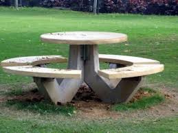 Rcc Cement Bench And Table Without