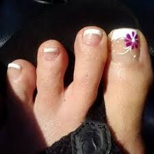 Floral nail designs never go out of style. O P Nails Photos Pedicure Designs Toenails Toe Nail Designs Pedicure Designs