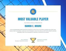 Template Free Sports Certificate Templates Publisher