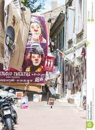 Street Full of Art Posters during the Avignon Festival Off Editorial  Photography - Image of europe, clown: 112125957