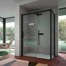 tempered glass shower cubicle focus