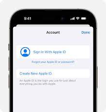 create a new apple id apple support