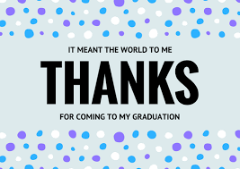 Graduation Thank You Notes Wording For Thank You Cards