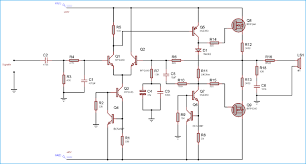 This is 2 transistor circuit diagram. 100 Watt Power Amplifier Circuit Diagram Using Mosfet