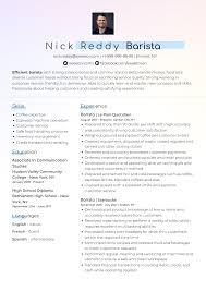 barista resume sle resume template