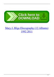 Mary J Blige Discography 12 Albums 1992 2011 By Erleraran