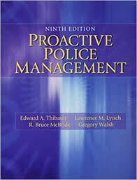 Unfortunately, the quantity is often limited. Proactive Police Management Thibault Ph D Edward Lynch Lawrence Mcbride Bruce Walsh Gregory 9780133598438 Amazon Com Books