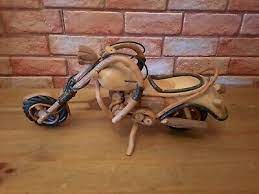 wooden vine harley davidson motorcycle