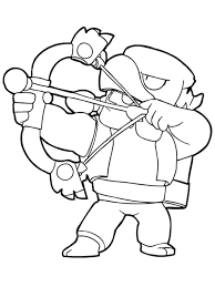You can throw you super behind any barrels. Brawl Stars Bo Coloring Page 1001coloring Com