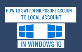 Add or change your phone number. How To Switch Microsoft Account To Local Account In Windows 10