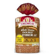oroweat whole grains double fiber bread