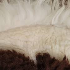 vtg peru handmade alpaca llama fur rug