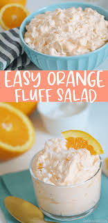 orange fluff salad without cote