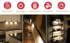 Looking for the top wireless under cabinet lighting options? Anbock Under Cabinet Lighting Remote Control Led Closet Light Battery Powered Lights Wireless Under Counter Lighting Touch Led Lights Stick On Lights Perfect For Kitchen Stairs Pantry Warm White 3000k