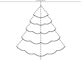 Template Cut Out Christmas Tree Template Print The Paper Pattern