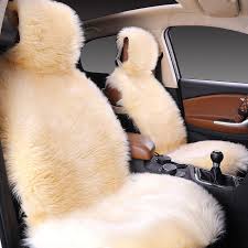 1pc Faux Sheepskin Fur Car Seat Cover