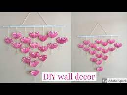 diy paper heart wall decor easy wall
