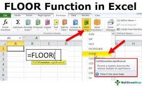 floor function in excel formula