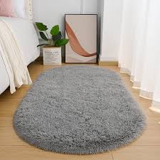 twinnis super fluffy oval area rugs for