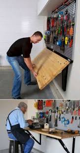 Bibliothèque sur mesure cette image montre un grand garage pour deux voitures traditionnel. 30 Admirable Garage Workbrench That Needs To Be Had While Working Page 19 Of 33 Garage Organization Tips Garage Workshop Organization Garage Organization