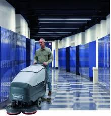commercial floor scrubbers vs