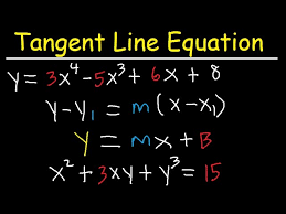 Finding The Tangent Line Equation With