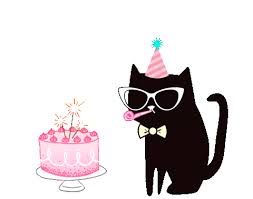 Celebrate by reading the news. Cat S Birthday Gifs 40 Animated Images For Free