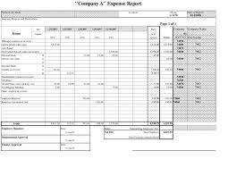 Business Detailed Expense Report Template And Small Business Monthly