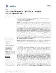 pdf pelvic floor dysfunction