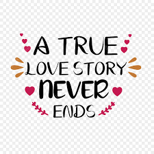 true love story never ends svg simple