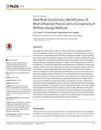 Pdf Steel Rack Connections Identification Of Most