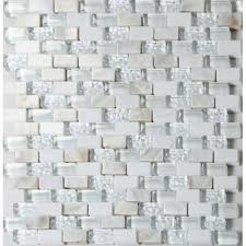White Marble Glass Mosaic Tile