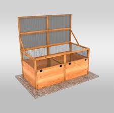 cedar raised garden bed 6x3 with trellis