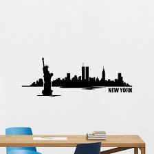 New York Skyline Wall Decal Usa City