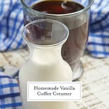 vanilla homemade coffee creamer