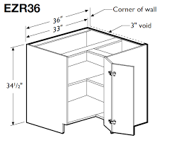 easy reach corner base cabinet