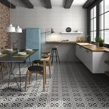 black and white ceramic floor tiles