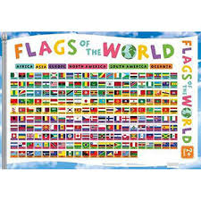 Flags Of The World Wall Chart Interactive Childrens Books At The Works