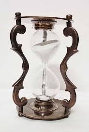 Black Antique Decorative Hourglass Sand