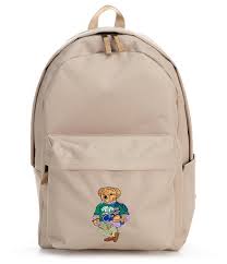kids polo student bear backpack