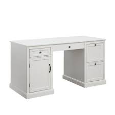 One (1) desk with 2 drawers assembly required read more Arbor 4 Drawer White Desk Desk With Drawers White Desks White Desk Office