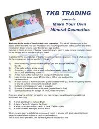 my mineral makeup formulas tkb trading