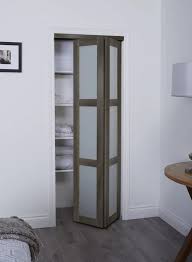 grey pivot closet doors