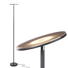 Review For Brightech Sky Led Torchiere Super Bright Floor Lamp Contemporary High Lumen Light For Living Rooms Offices Dimmable Indoor Pole Uplight For Bedroom Reading Black
