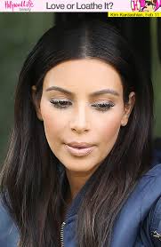 photo kim kardashian s heavy makeup