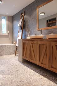 pebble tile for a spa like bathroom