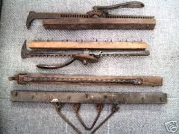 early antique carpet stretcher tools