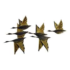 Art Metal Birds In Flight Wall Hangings